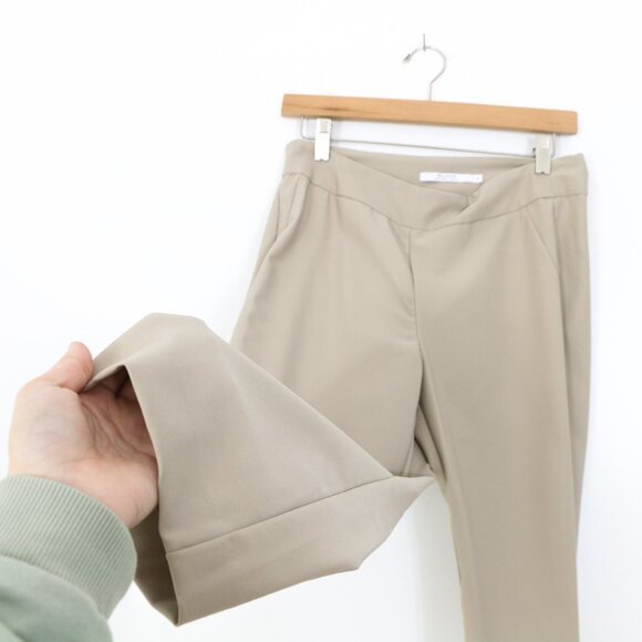 *Alfred Sung Beige Cropped Straight Leg Trouser - Picture 7 of 9